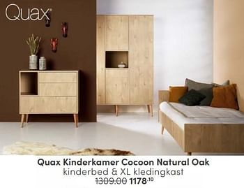 Aanbiedingen Quax kinderkamer cocoon natural oak - Quax - Geldig van 12/03/2023 tot 25/03/2023 bij Baby & Tiener Megastore