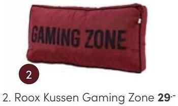 Aanbiedingen Roox kussen gaming zone - Huismerk - Baby &amp; Tiener Megastore - Geldig van 12/03/2023 tot 25/03/2023 bij Baby & Tiener Megastore