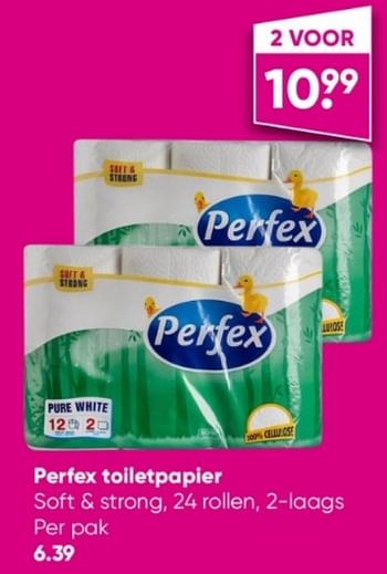 Aanbiedingen Perfex toiletpapier - Goldate - Geldig van 13/03/2023 tot 26/03/2023 bij Big Bazar