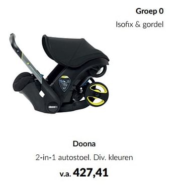 Aanbiedingen Doona 2-in-1 autostoel - Doona - Geldig van 16/03/2023 tot 10/04/2023 bij Babypark
