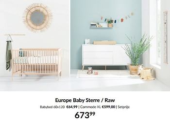 Aanbiedingen Europe baby sterre - raw - Europe baby - Geldig van 16/03/2023 tot 10/04/2023 bij Babypark