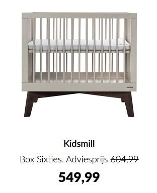 Aanbiedingen Kidsmill box sixties - Kidsmill - Geldig van 16/03/2023 tot 10/04/2023 bij Babypark