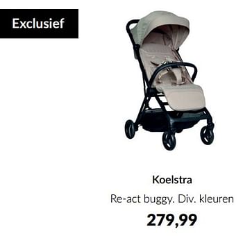 Aanbiedingen Koelstra re-act buggy - Koelstra - Geldig van 16/03/2023 tot 10/04/2023 bij Babypark