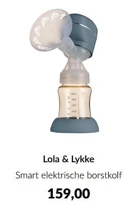 Aanbiedingen Lola + lykke smart elektrische borstkolf - Lola &amp; Lykke - Geldig van 16/03/2023 tot 10/04/2023 bij Babypark