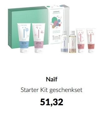 Aanbiedingen Naïf starter kit geschenkset - Naif - Geldig van 16/03/2023 tot 10/04/2023 bij Babypark