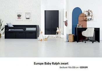 Aanbiedingen Bedbank - Europe baby - Geldig van 16/03/2023 tot 10/04/2023 bij Babypark
