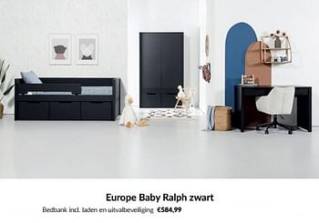 Aanbiedingen Bedbank incl. laden en uitvalbeveiliging - Europe baby - Geldig van 16/03/2023 tot 10/04/2023 bij Babypark