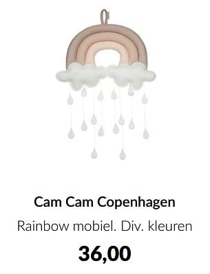 Aanbiedingen Cam cam copenhagen rainbow mobiel - Cam Cam  - Geldig van 16/03/2023 tot 10/04/2023 bij Babypark