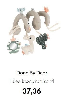 Aanbiedingen Done by deer lalee boxspiraal sand - Done by Deer - Geldig van 16/03/2023 tot 10/04/2023 bij Babypark