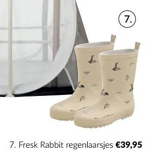 Aanbiedingen Fresk rabbit regenlaarsjes - Fresk - Geldig van 16/03/2023 tot 10/04/2023 bij Babypark