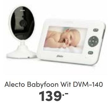 Aanbiedingen Alecto babyfoon wit dvm-140 - Alecto - Geldig van 19/03/2023 tot 25/03/2023 bij Baby & Tiener Megastore