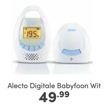 Aanbiedingen Alecto digitale babyfoon wit - Alecto - Geldig van 19/03/2023 tot 25/03/2023 bij Baby & Tiener Megastore