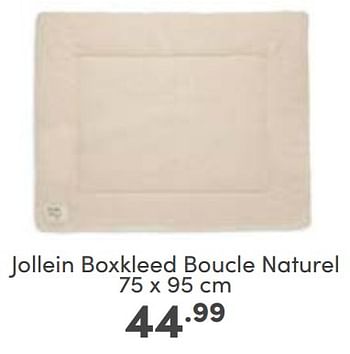 Aanbiedingen Jollein boxkleed boucle naturel - Jollein - Geldig van 19/03/2023 tot 25/03/2023 bij Baby & Tiener Megastore