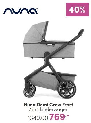 Aanbiedingen Nuna demi grow frost 2 in 1 kinderwagen - Nuna - Geldig van 19/03/2023 tot 25/03/2023 bij Baby & Tiener Megastore
