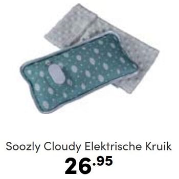 Aanbiedingen Soozly cloudy elektrische kruik - Soozly - Geldig van 19/03/2023 tot 25/03/2023 bij Baby & Tiener Megastore