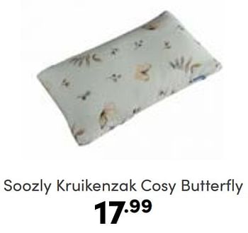Aanbiedingen Soozly kruikenzak cosy butterfly - Soozly - Geldig van 19/03/2023 tot 25/03/2023 bij Baby & Tiener Megastore