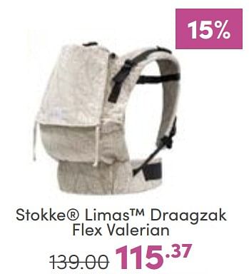 Aanbiedingen Stokke limas draagzak flex valerian - Stokke - Geldig van 19/03/2023 tot 25/03/2023 bij Baby & Tiener Megastore