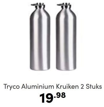 Aanbiedingen Tryco aluminium kruiken - Tryco - Geldig van 19/03/2023 tot 25/03/2023 bij Baby & Tiener Megastore