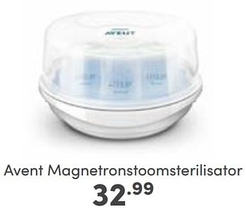 Aanbiedingen Avent magnetronstoomsterilisator - Philips - Geldig van 19/03/2023 tot 25/03/2023 bij Baby & Tiener Megastore