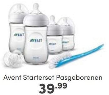 Aanbiedingen Avent starterset pasgeborenen - Philips - Geldig van 19/03/2023 tot 25/03/2023 bij Baby & Tiener Megastore