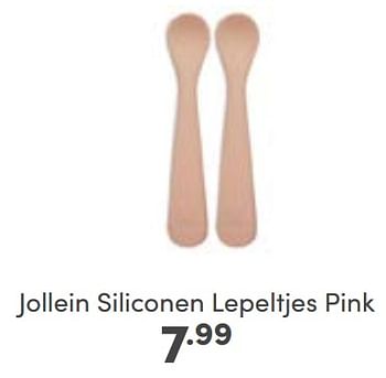 Aanbiedingen Jollein siliconen lepeltjes pink - Jollein - Geldig van 19/03/2023 tot 25/03/2023 bij Baby & Tiener Megastore