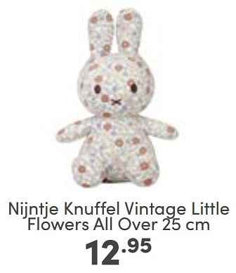 Aanbiedingen Nijntje knuffel vintage little flowers all over - Nijntje - Geldig van 19/03/2023 tot 25/03/2023 bij Baby & Tiener Megastore