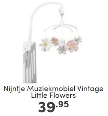 Aanbiedingen Nijntje muziekmobiel vintage little flowers - Nijntje - Geldig van 19/03/2023 tot 25/03/2023 bij Baby & Tiener Megastore