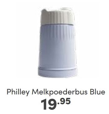 Aanbiedingen Philley melkpoederbus blue - Philley - Geldig van 19/03/2023 tot 25/03/2023 bij Baby & Tiener Megastore