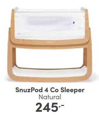 Aanbiedingen Snuzpod 4 co sleeper natural - SNÃœZ - Geldig van 19/03/2023 tot 25/03/2023 bij Baby & Tiener Megastore