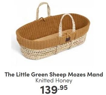 Aanbiedingen The little green sheep mozes mand knitted honey - The Little Green Sheep - Geldig van 19/03/2023 tot 25/03/2023 bij Baby & Tiener Megastore