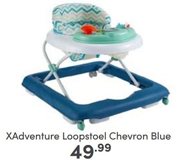 Aanbiedingen Xadventure loopstoel chevron blue - Xadventure - Geldig van 19/03/2023 tot 25/03/2023 bij Baby & Tiener Megastore