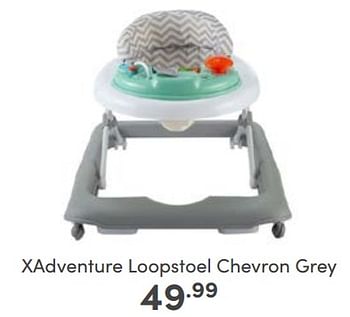 Aanbiedingen Xadventure loopstoel chevron grey - Xadventure - Geldig van 19/03/2023 tot 25/03/2023 bij Baby & Tiener Megastore