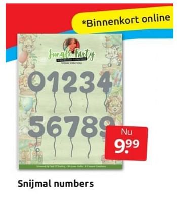 Aanbiedingen Snijmal numbers - Huismerk - Boekenvoordeel - Geldig van 18/03/2023 tot 26/03/2023 bij Boekenvoordeel