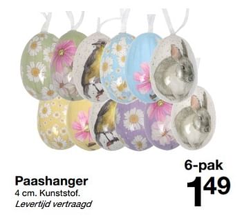 Aanbiedingen Paashanger - Huismerk - Zeeman  - Geldig van 18/03/2023 tot 24/03/2023 bij Zeeman