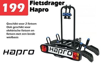 Aanbiedingen Fietsdrager hapro - Hapro - Geldig van 11/03/2023 tot 02/04/2023 bij Itek