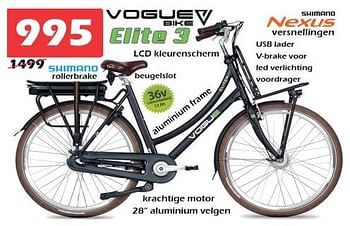 Aanbiedingen Vogue bike - Vogue Bike - Geldig van 11/03/2023 tot 02/04/2023 bij Itek