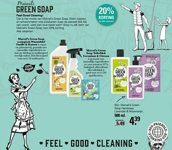Aanbiedingen Marcel’s green soap handzeep lavendel + rozemarijn - Marcel's Green Soap - Geldig van 15/03/2023 tot 01/04/2023 bij De Online Drogist