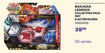 Aanbiedingen Bakugan legends collection pack met 6 actiefiguren - Spin Master - Geldig van 21/03/2023 tot 22/04/2023 bij Supra Bazar