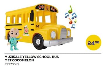 Aanbiedingen Muzikale yellow school bus met cocomelon - Cocomelon - Geldig van 21/03/2023 tot 22/04/2023 bij Supra Bazar