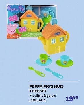 Aanbiedingen Peppa pig’s huis theeset - Peppa  Pig - Geldig van 21/03/2023 tot 22/04/2023 bij Supra Bazar