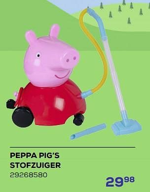 Aanbiedingen Peppa pig’s stofzuiger - Peppa  Pig - Geldig van 21/03/2023 tot 22/04/2023 bij Supra Bazar
