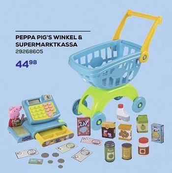 Aanbiedingen Peppa pig’s winkel + supermarktkassa - Peppa  Pig - Geldig van 21/03/2023 tot 22/04/2023 bij Supra Bazar