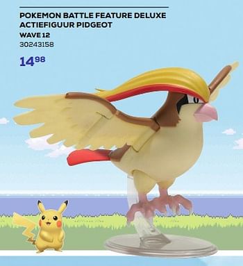 Aanbiedingen Pokemon battle feature deluxe actiefiguur pidgeot wave 12 - Pokemon - Geldig van 21/03/2023 tot 22/04/2023 bij Supra Bazar