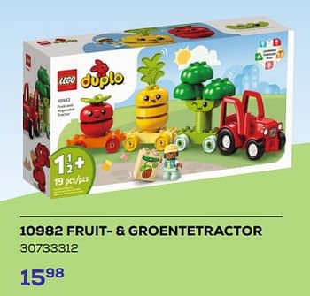 Aanbiedingen 10982 fruit- + groentetractor - Lego - Geldig van 21/03/2023 tot 22/04/2023 bij Supra Bazar