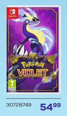 Aanbiedingen Pokemon violet - Nintendo - Geldig van 21/03/2023 tot 22/04/2023 bij Supra Bazar