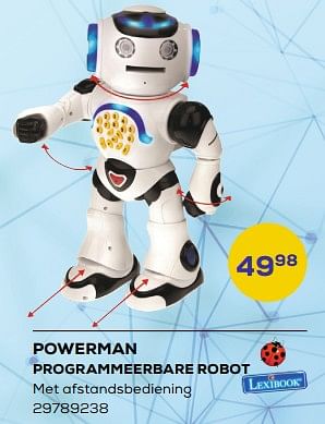 Aanbiedingen Powerman programmeerbare robot - Lexibook - Geldig van 21/03/2023 tot 22/04/2023 bij Supra Bazar