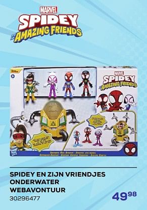 Aanbiedingen Spidey en zijn vriendjes onderwater webavontuur - Marvel - Geldig van 21/03/2023 tot 22/04/2023 bij Supra Bazar