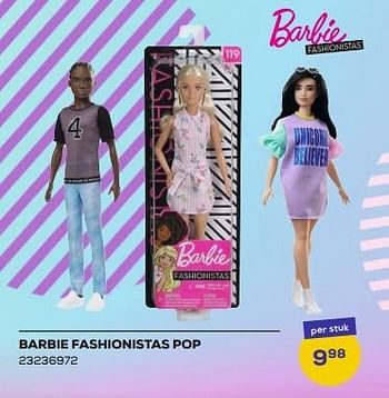 Aanbiedingen Barbie fashionistas pop - Mattel - Geldig van 21/03/2023 tot 22/04/2023 bij Supra Bazar