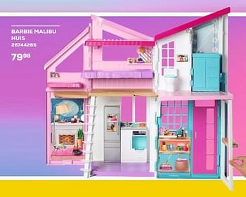 Aanbiedingen Barbie malibu huis - Mattel - Geldig van 21/03/2023 tot 22/04/2023 bij Supra Bazar