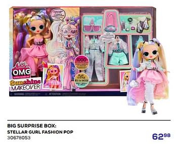 Aanbiedingen Big surprise box stellar gurl fashion pop - LOL Surprise - Geldig van 21/03/2023 tot 22/04/2023 bij Supra Bazar